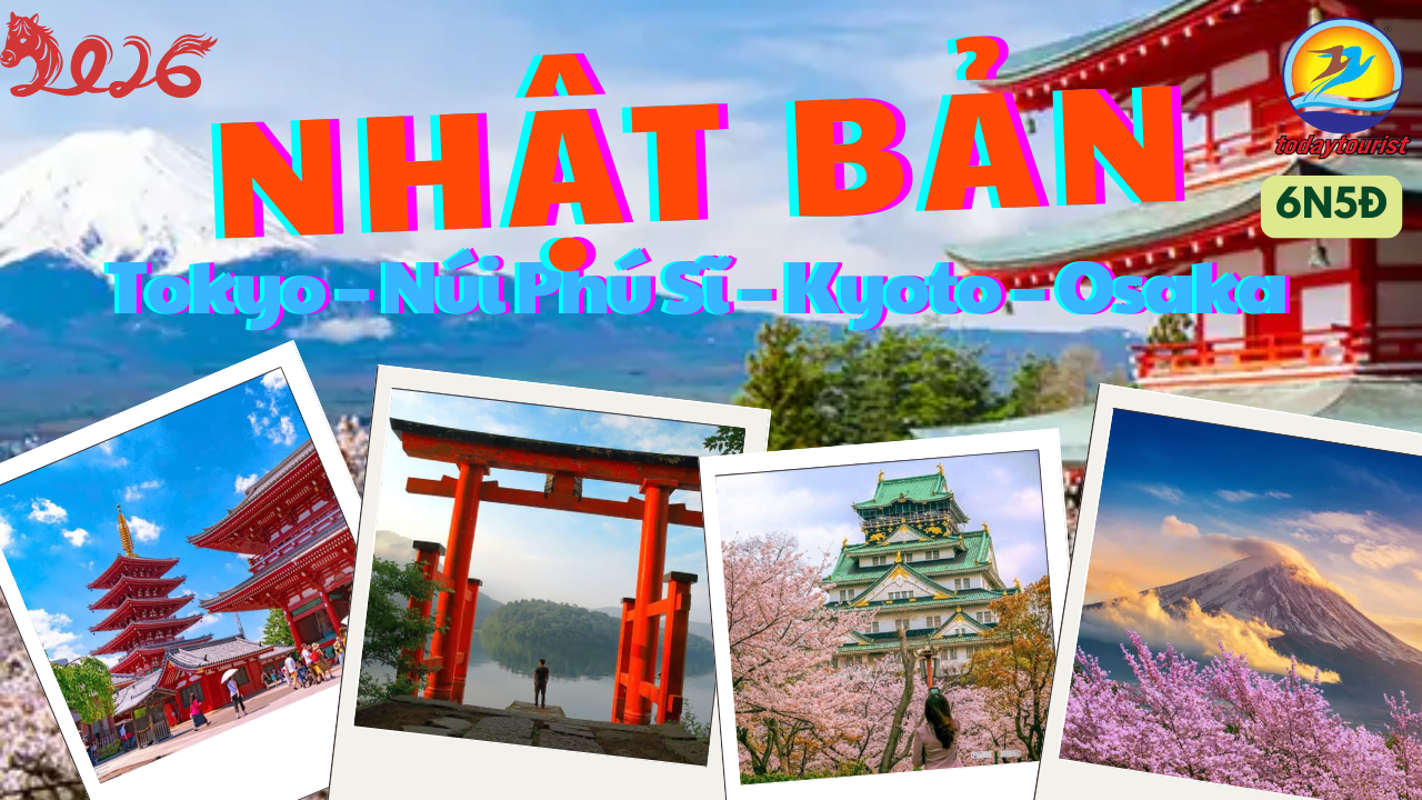 TOUR NHẬT BẢN 6 NGÀY 5 ĐÊM