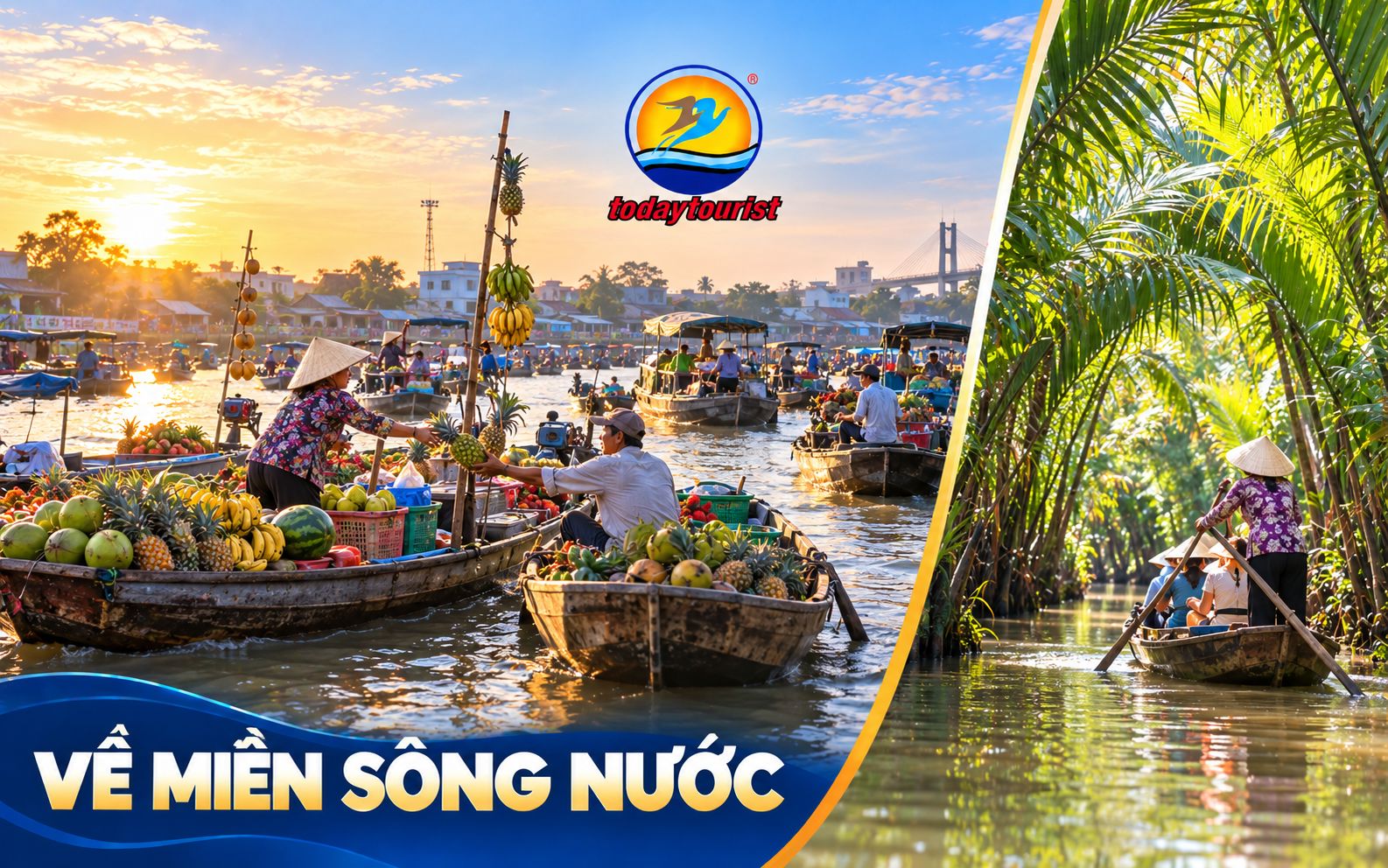 Tour Tiền Giang – Cần Thơ 2 Ngày 1 Đêm từ Đồng Nai – Chợ Nổi Cái Răng