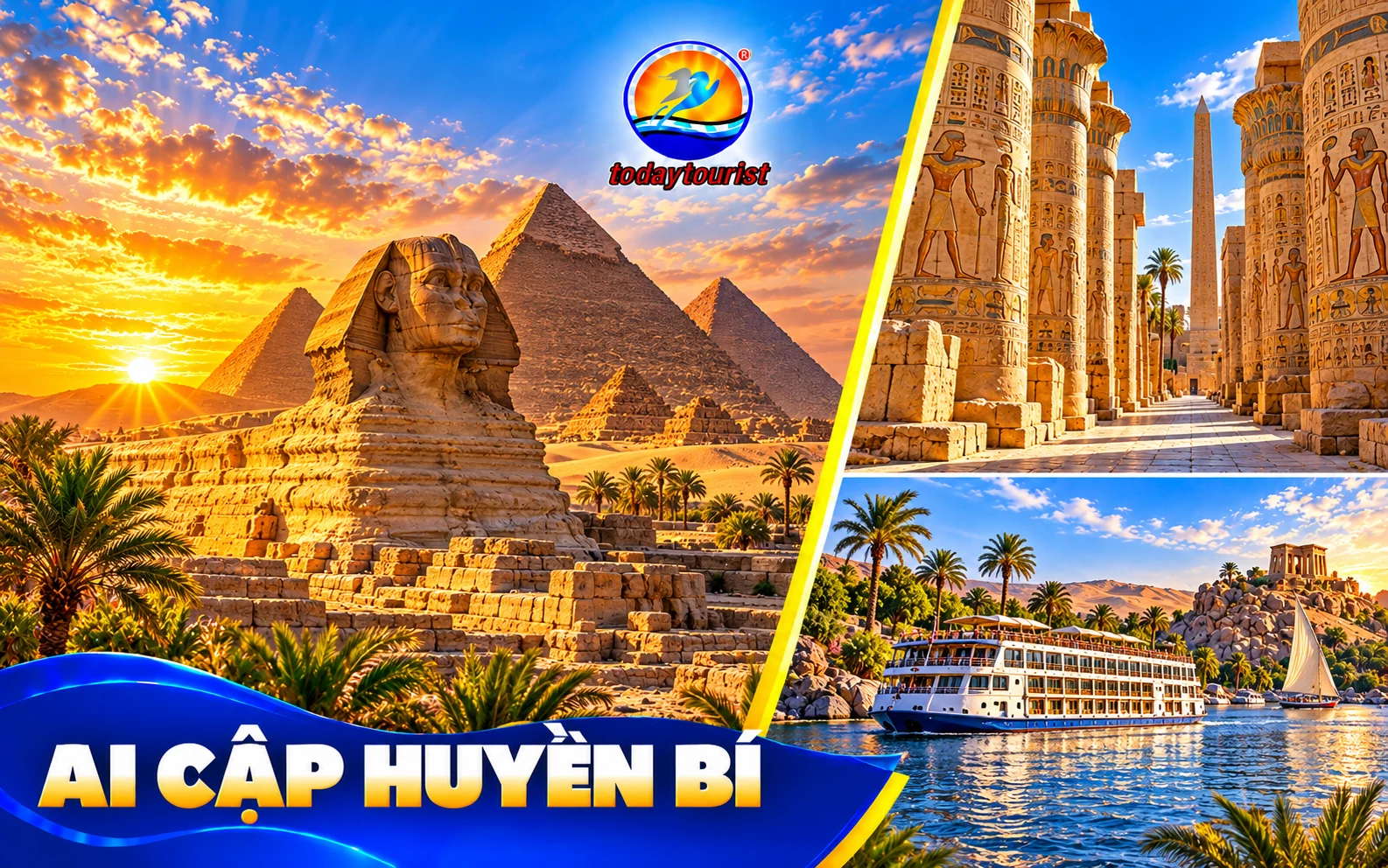 Tour Ai Cập 9 Ngày 8 Đêm – Giza, Aswan, Luxor và Du Thuyền Sông Nile