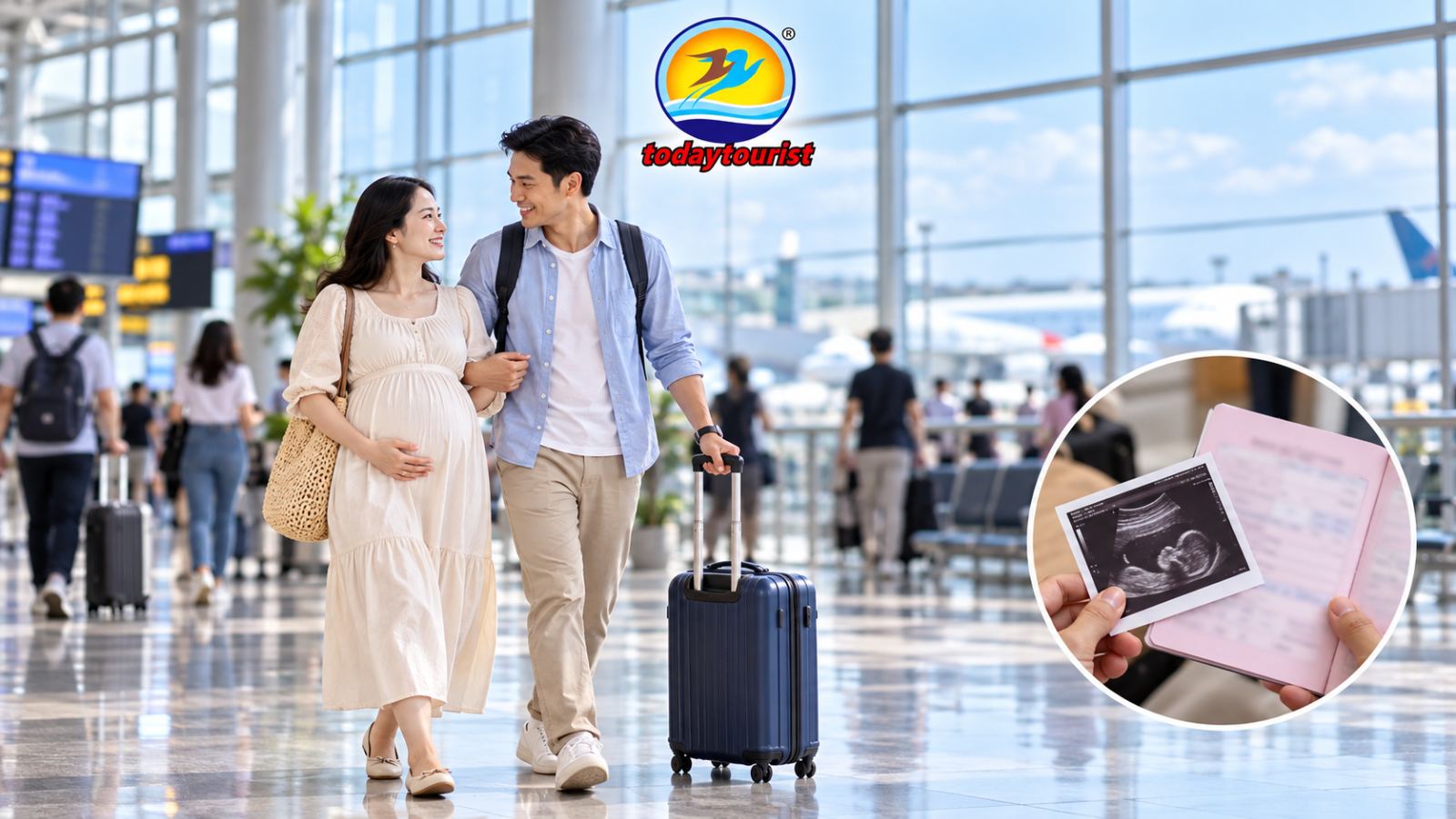 Bà bầu đi máy bay: mấy tuần được bay, cần giấy tờ gì?