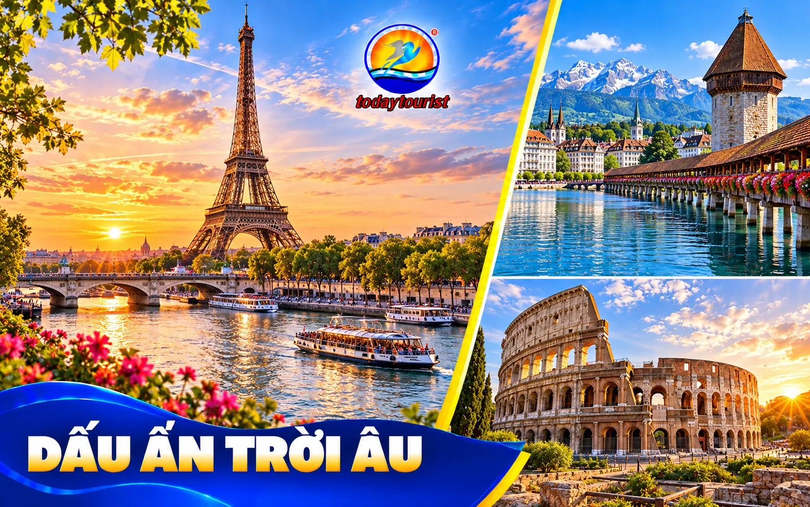 Tour Châu Âu 10 Ngày 9 Đêm – Pháp, Thụy Sĩ, Ý và Vatican