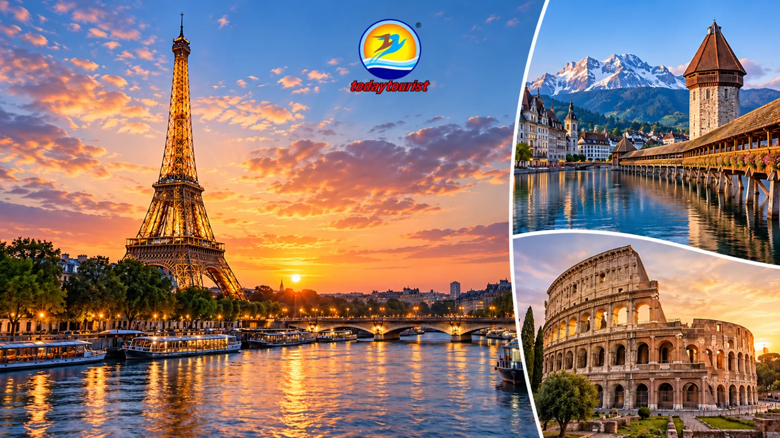 Tour Pháp – Thụy Sĩ – Ý 9 Ngày 8 Đêm – Paris, Nancy, Lucerne, Pisa và Rome