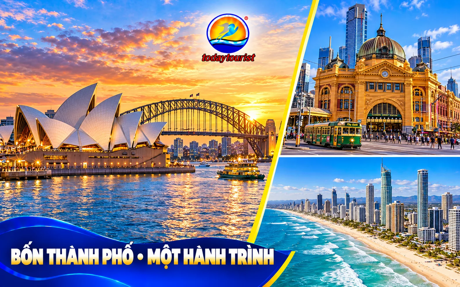 Tour Úc 4 Thành Phố 7 Ngày 7 Đêm – Melbourne, Sydney, Gold Coast và Brisbane