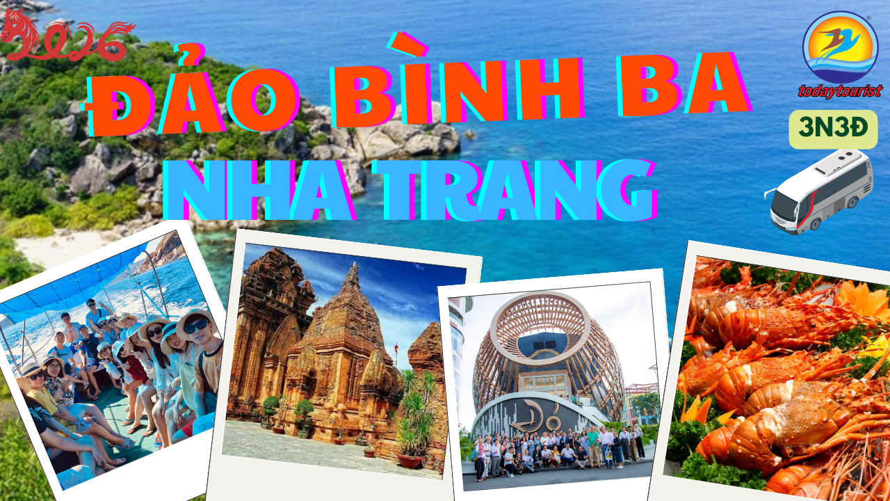 TOUR BÌNH BA – NHA TRANG 3 NGÀY 3 ĐÊM   ĐẢO TÔM HÙM BÌNH BA – BIỂN XANH NHA TRANG