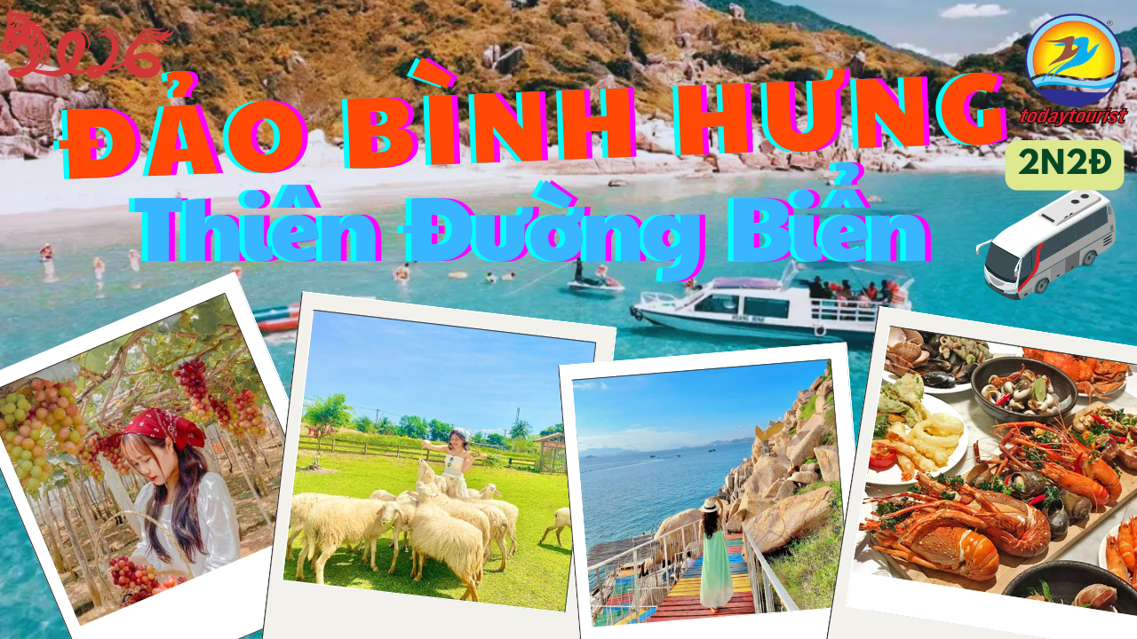 TOUR ĐẢO BÌNH HƯNG 2 NGÀY 2 ĐÊM   VỊNH CAM RANH – THIÊN ĐƯỜNG BIỂN TRONG XANH