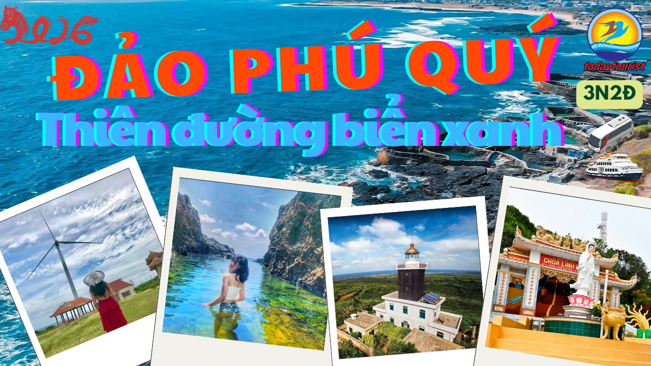 TOUR ĐẢO PHÚ QUÝ 3 NGÀY 2 ĐÊM  Thiên đường biển xanh – Trải nghiệm đảo ngọc hoang sơ Bình Thuận