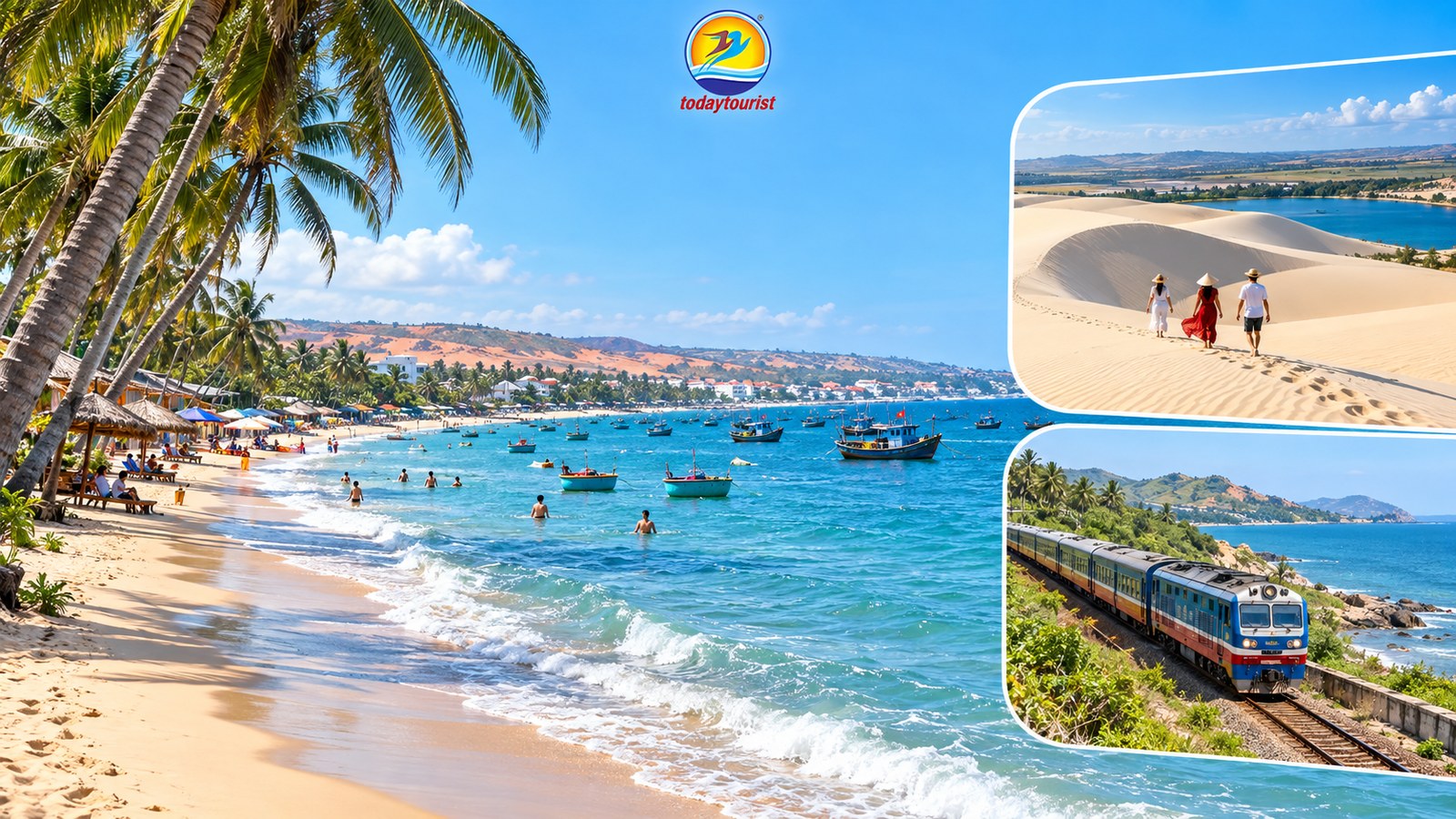 Phan Thiết 2N1Đ từ Biên Hòa: xếp lịch đi tàu