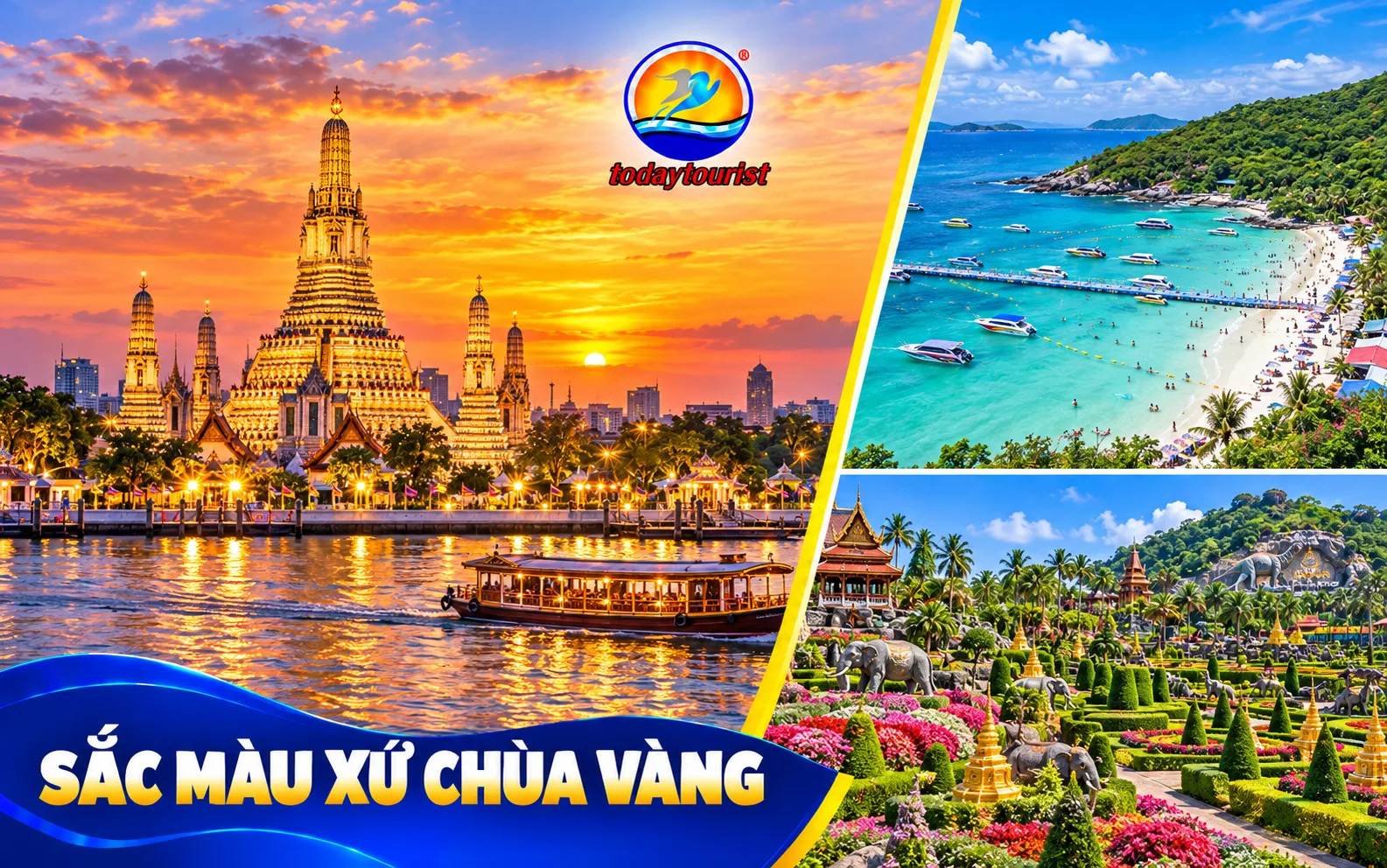 Tour Thái Lan 5 Ngày 4 Đêm – Bangkok, Pattaya, Đảo Coral và Nong Nooch