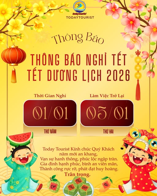 THÔNG BÁO LỊCH NGHỈ TẾT DƯƠNG LỊCH 2026