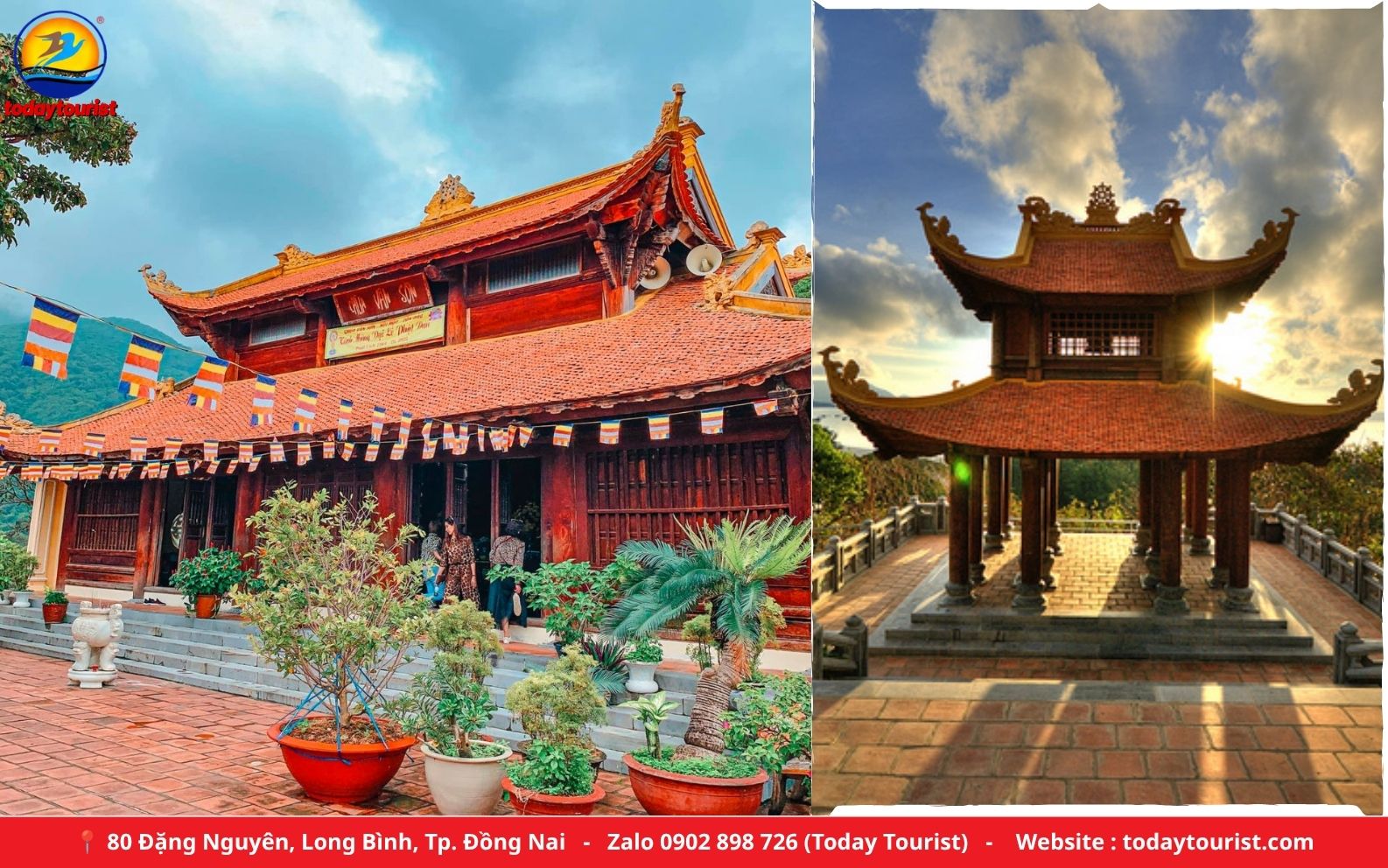 Chùa Núi Một (Vân Sơn Tự) nhìn ra vịnh Côn Sơn – tour Côn Đảo 2N2Đ