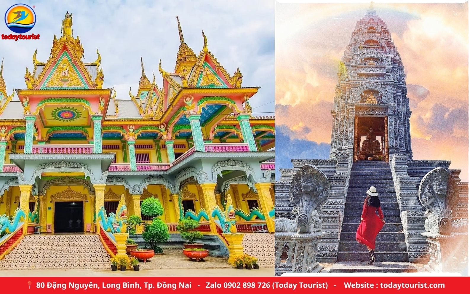 Tượng Phật nằm Chùa Som Rong, Sóc Trăng – tour Cha Diệp 1N1Đ