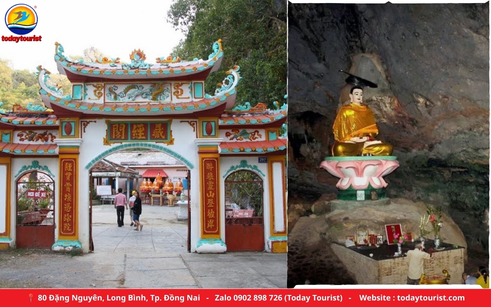 Chùa Hang Kiên Lương trong núi đá vôi – tour Bà Lụa – Trà Sư 2N2Đ Today Tourist