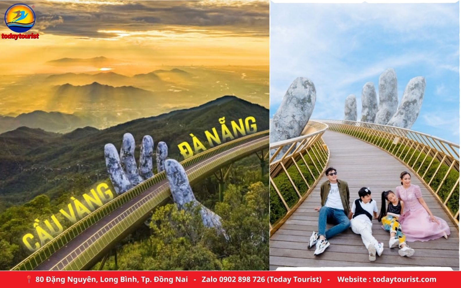 Cầu Vàng Bà Nà Hills Đà Nẵng – tour Đà Nẵng – Hội An – Huế – Phong Nha 5N4Đ Today Tourist