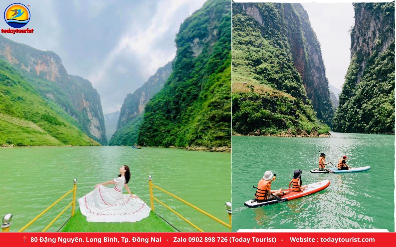 Thuyền trên sông Nho Quế Hà Giang – tour Hà Giang – Đồng Văn 4N3Đ Today Tourist