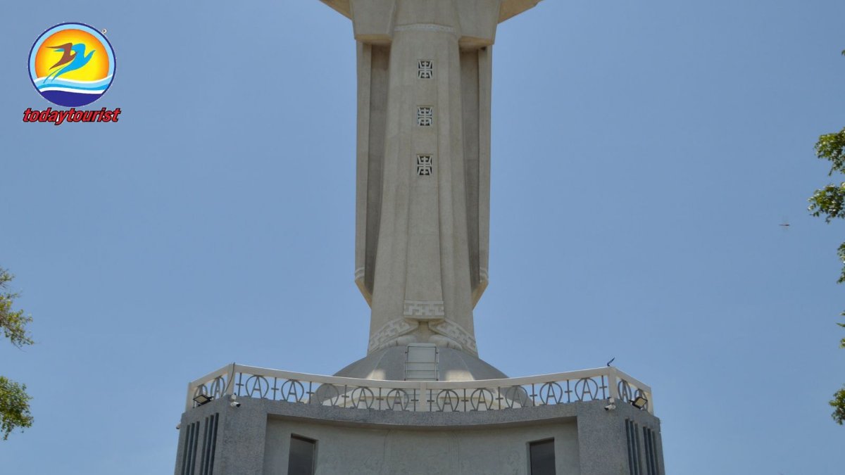 Christ the King statue on Mount Nho, a prominent landmark of Vung Tau 