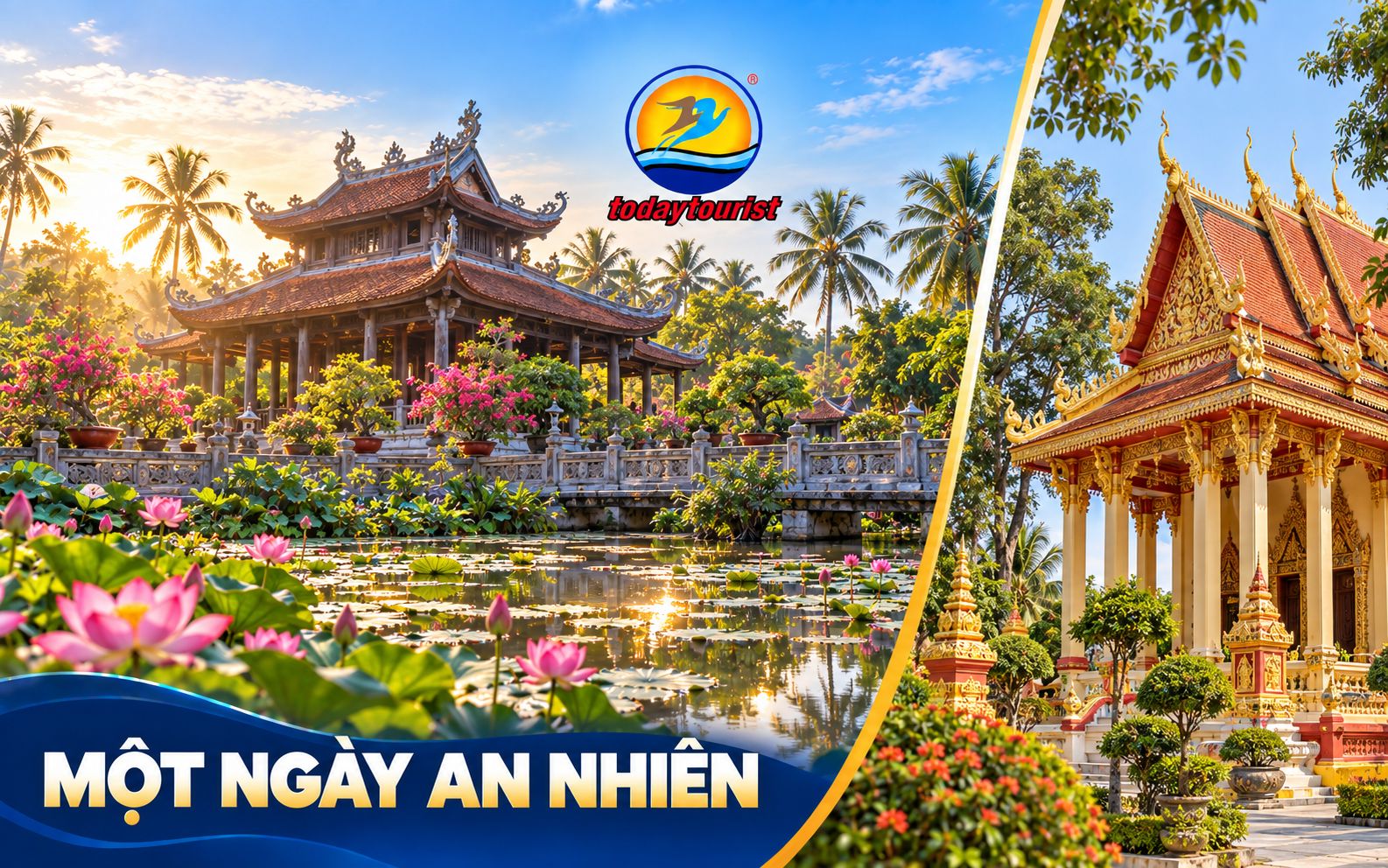Tour Hành Hương 10 Cảnh Chùa Miền Tây 1 Ngày từ Đồng Nai – Long An, Tiền Giang