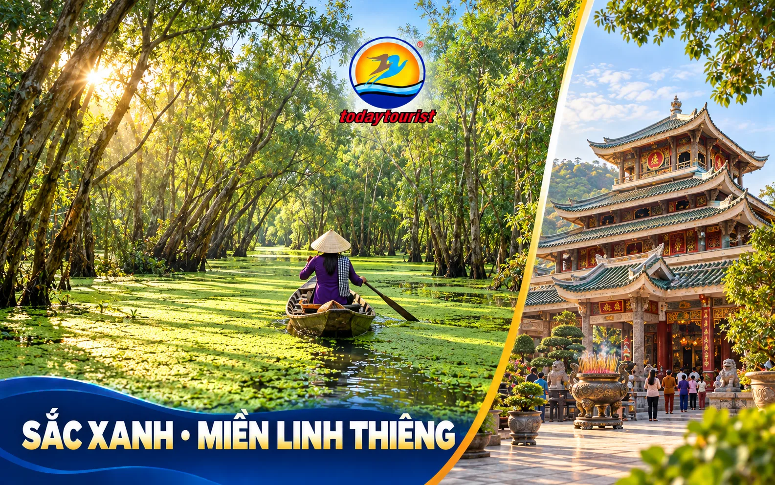 Tour Châu Đốc 1 Ngày 1 Đêm từ Đồng Nai – Bà Chúa Xứ, Rừng Tràm Trà Sư