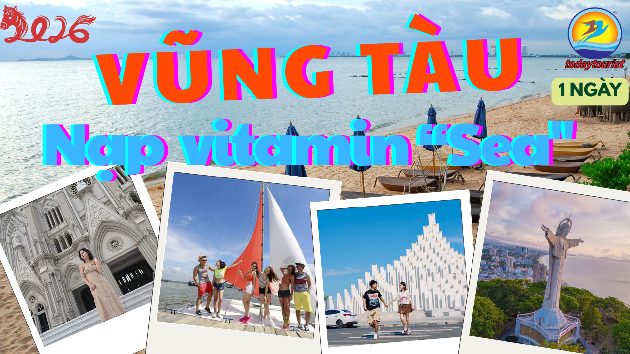 TOUR VŨNG TÀU 1 NGÀY  Phố biển năng động – Check-in biểu tượng – Thư giãn trọn vẹn
